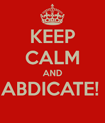 abdicate