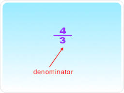 denominator